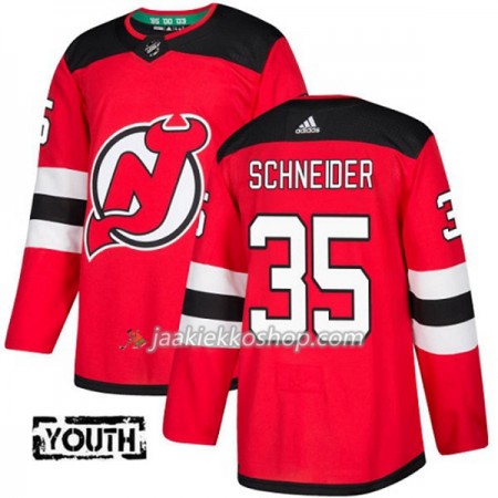 Lapsille NHL New Jersey Devils Pelipaita Cory Schneider 35 Adidas 2017-2018 Punainen Authentic